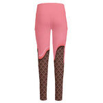 Strawberry Ice Cream Melted Print High-Waisted Pocket Leggings