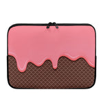 Strawberry Ice Cream Melted Print Laptop Sleeve