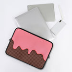 Strawberry Ice Cream Melted Print Laptop Sleeve
