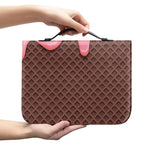 Strawberry Ice Cream Melted Print Leather Bible Cover