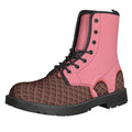 Strawberry Ice Cream Melted Print Lace-Up Boots