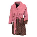 Strawberry Ice Cream Melted Print Men's Bathrobe