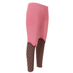 Strawberry Ice Cream Melted Print Men's Compression Pants