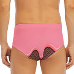 Strawberry Ice Cream Melted Print Men's Triangle Swim Briefs