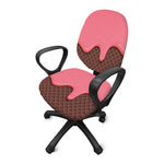 Strawberry Ice Cream Melted Print Office Chair Cover