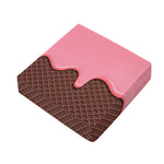 Strawberry Ice Cream Melted Print Outdoor Seat Cushion Cover