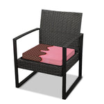 Strawberry Ice Cream Melted Print Outdoor Seat Cushion Cover