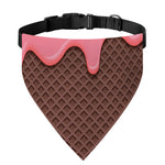 Strawberry Ice Cream Melted Print Over The Collar Dog Bandana