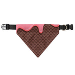 Strawberry Ice Cream Melted Print Over The Collar Dog Bandana