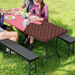 Strawberry Ice Cream Melted Print Picnic Table Cover