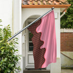 Strawberry Ice Cream Melted Print Polyester Flag