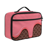 Strawberry Ice Cream Melted Print Portable Lunch Bag