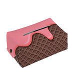 Strawberry Ice Cream Melted Print Rectangle Tissue Box Cover