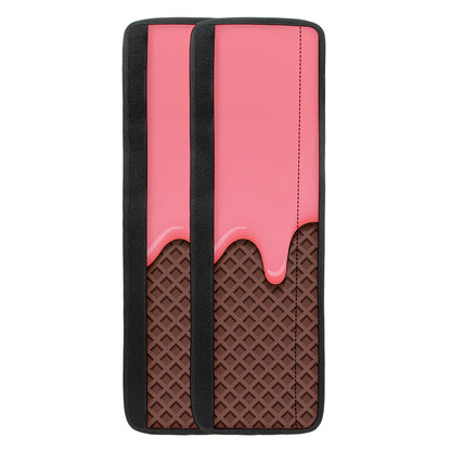Strawberry Ice Cream Melted Print Refrigerator Handle Covers