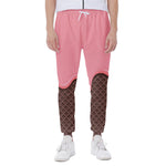 Strawberry Ice Cream Melted Print Scuba Joggers