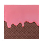 Strawberry Ice Cream Melted Print Silk Bandana