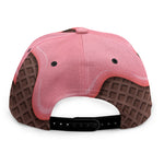 Strawberry Ice Cream Melted Print Snapback Cap