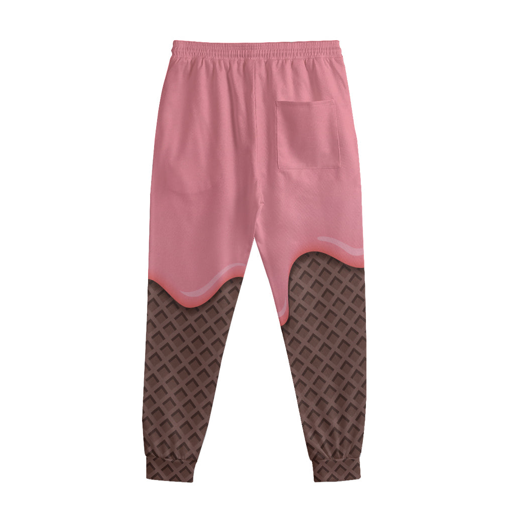 Strawberry Ice Cream Melted Print Sweatpants