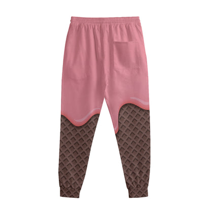 Strawberry Ice Cream Melted Print Sweatpants