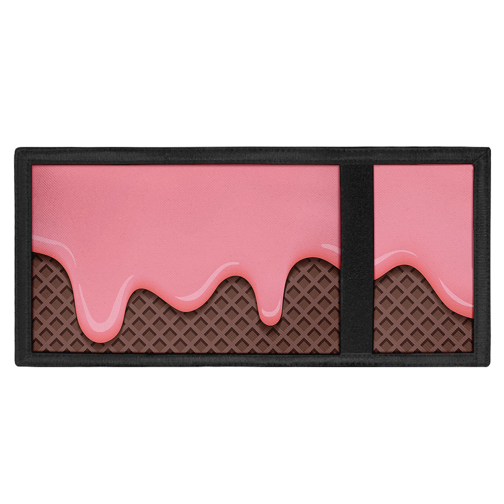 Strawberry Ice Cream Melted Print Trifold Wallet