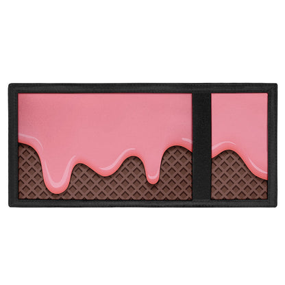 Strawberry Ice Cream Melted Print Trifold Wallet