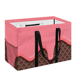 Strawberry Ice Cream Melted Print Utility Tote Bag