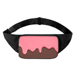 Strawberry Ice Cream Melted Print Waist Bag
