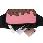 Strawberry Ice Cream Melted Print Waist Bag