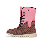 Strawberry Ice Cream Melted Print Winter Boots
