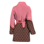 Strawberry Ice Cream Melted Print Women's Bathrobe