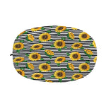 Stripe Sunflower Pattern Print Car Side Mirror Covers