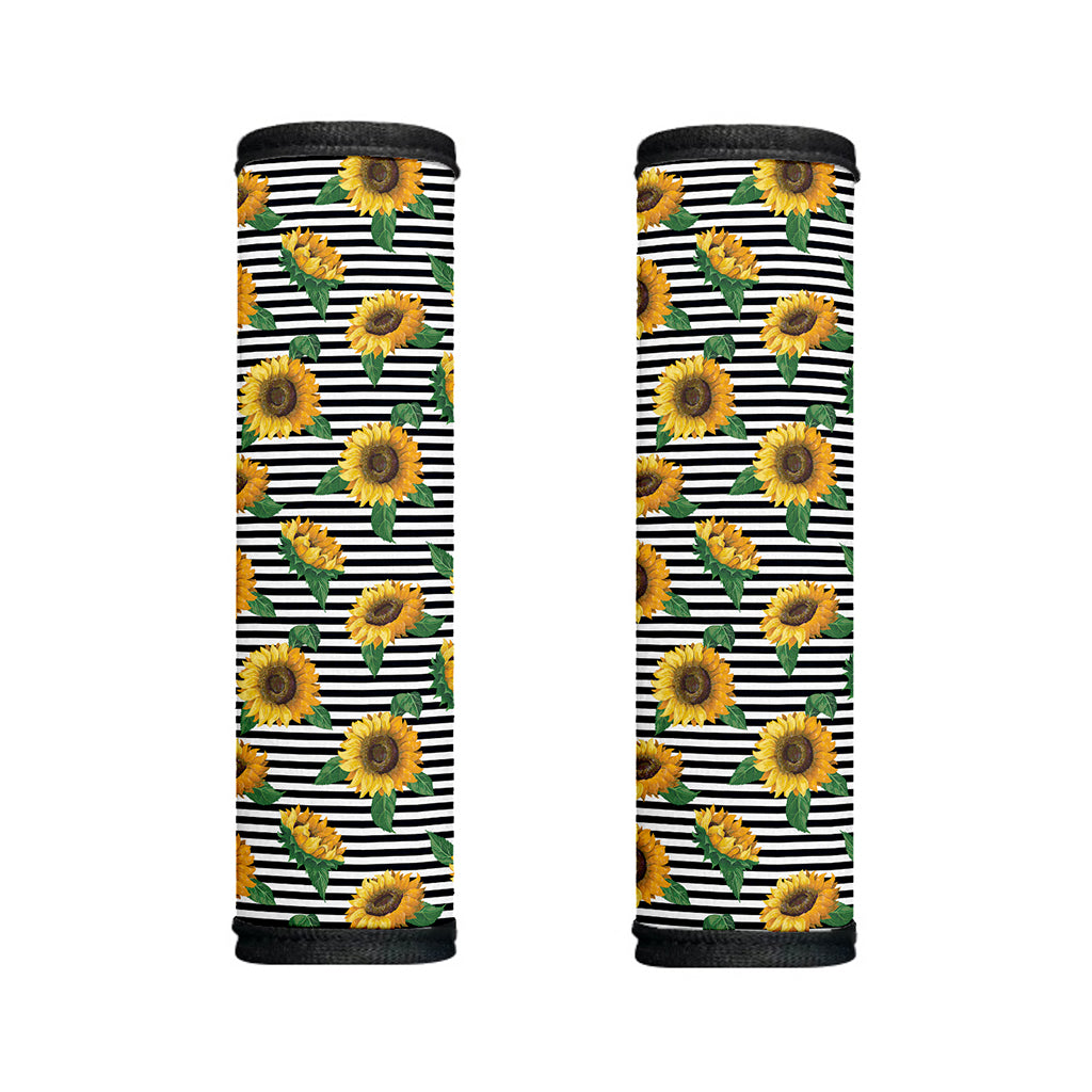 Stripe Sunflower Pattern Print Handle Covers