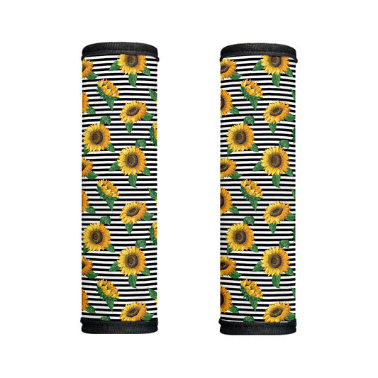 Stripe Sunflower Pattern Print Handle Covers