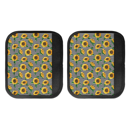 Stripe Sunflower Pattern Print Handle Covers