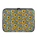 Stripe Sunflower Pattern Print Laptop Sleeve