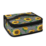 Stripe Sunflower Pattern Print Small Lunch Bag