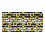 Stripe Sunflower Pattern Print Towel