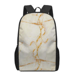 Sugar Brown Marble Print 17 Inch Backpack