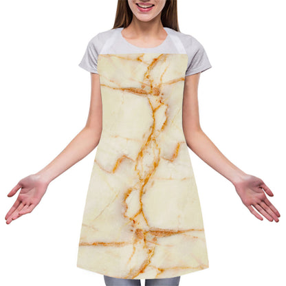 Sugar Brown Marble Print Adjustable Apron