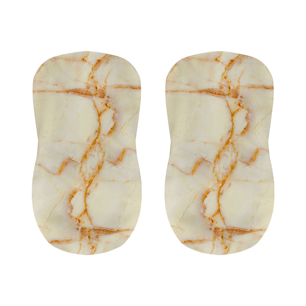Sugar Brown Marble Print Bar Stool Covers