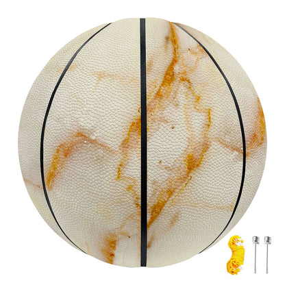 Sugar Brown Marble Print Basketball