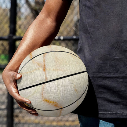 Sugar Brown Marble Print Basketball