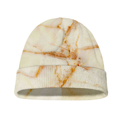 Sugar Brown Marble Print Beanie