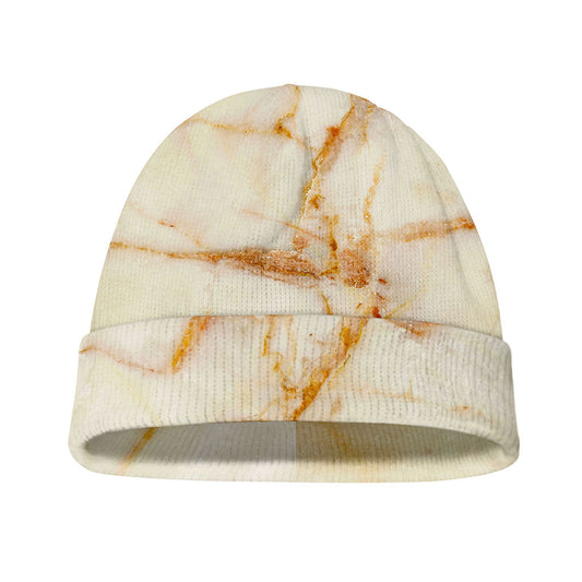 Sugar Brown Marble Print Beanie