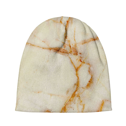 Sugar Brown Marble Print Beanie