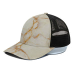 Sugar Brown Marble Print Black Mesh Trucker Cap