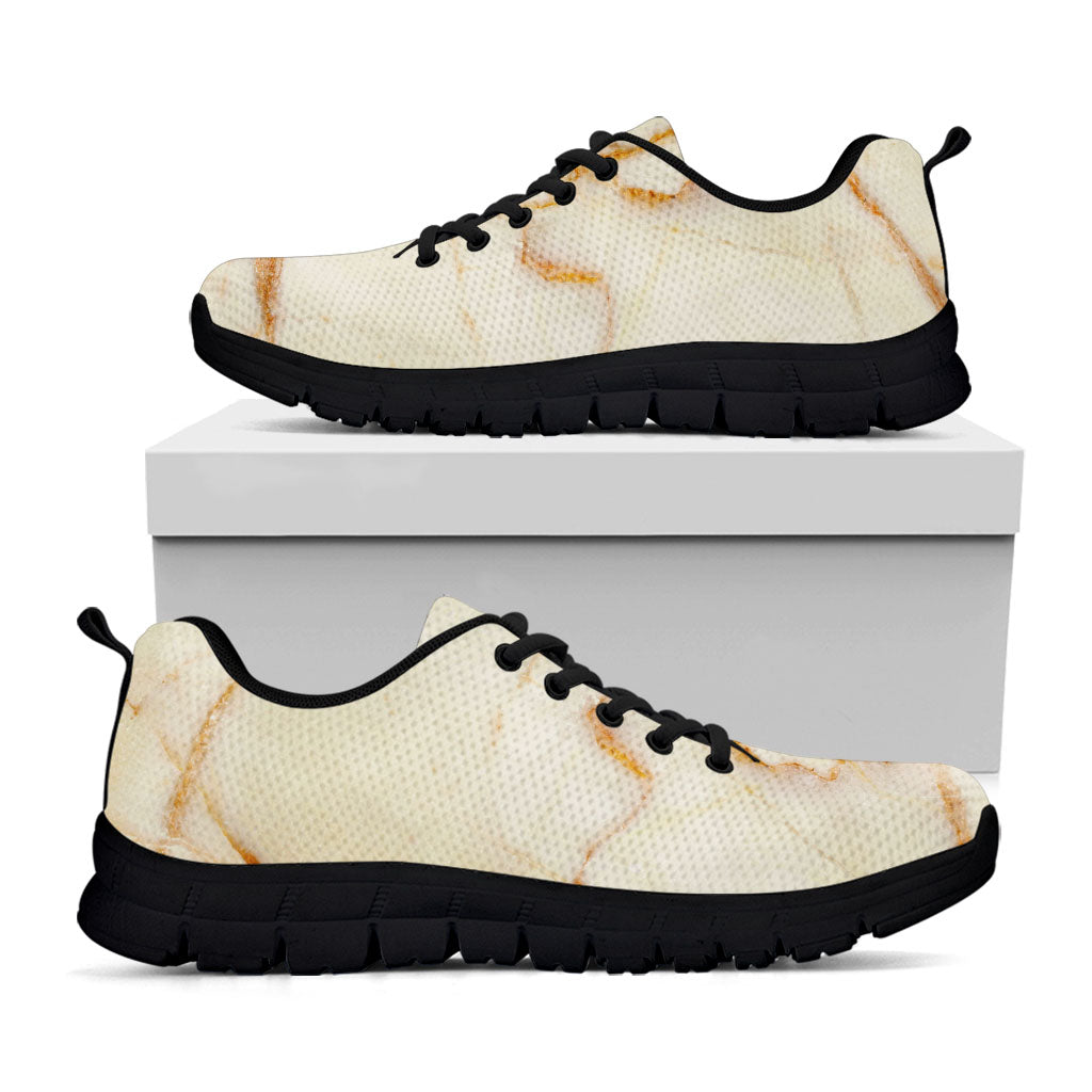 Sugar Brown Marble Print Black Running Shoes