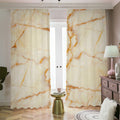Sugar Brown Marble Print Dimout Pencil Pleat Curtains