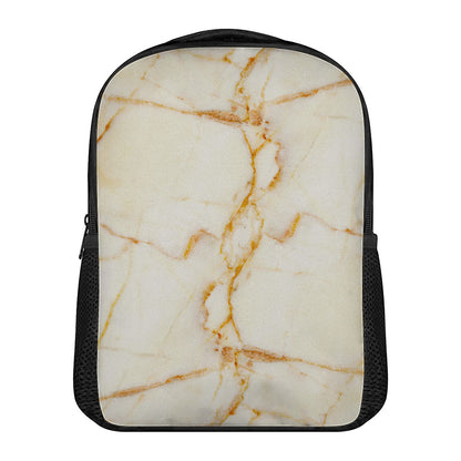 Sugar Brown Marble Print Casual Backpack