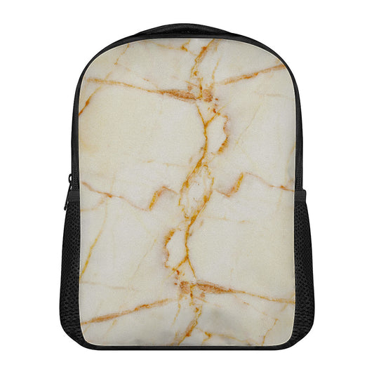 Sugar Brown Marble Print Casual Backpack